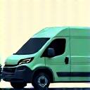 Icon of an electric delivery van.
