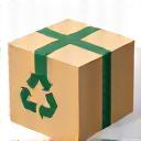 Icon of a recyclable cardboard box.